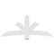Ekena Millwork Davenport Architectural Grade PVC Gable Bracket, 72"W x 30"H x 2"D x 6"F, 10/12 Pitch GBP072X30X0206DAV00 - alternate 3